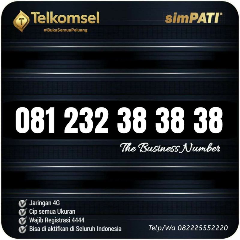 nomor cantik telkomsel kartu  simpati dan as 383838