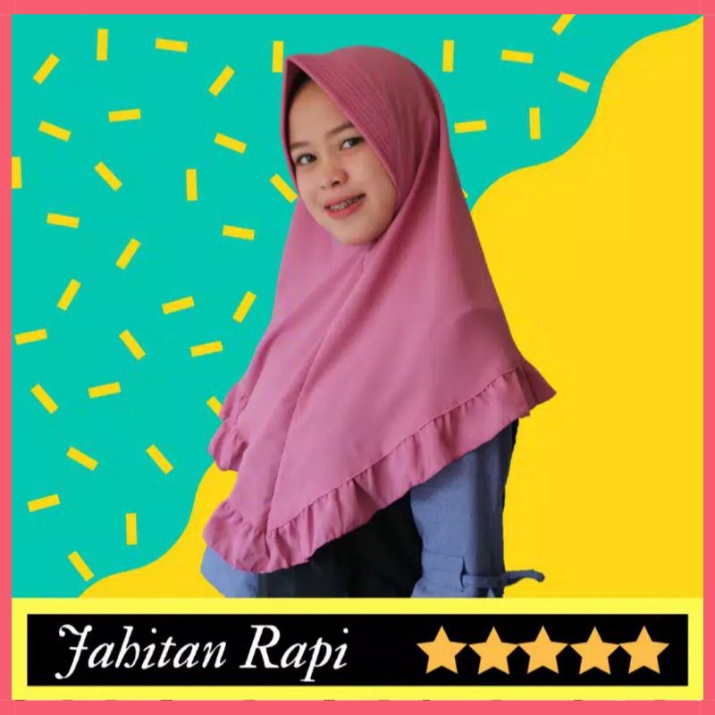 (1kg=10pcs) NEW ARRIVAL JILBAB!! KHIMAR CASANDRA SYAR'I JUMBO BELAH / KHIMAR INSTAND LIPIT BELAH