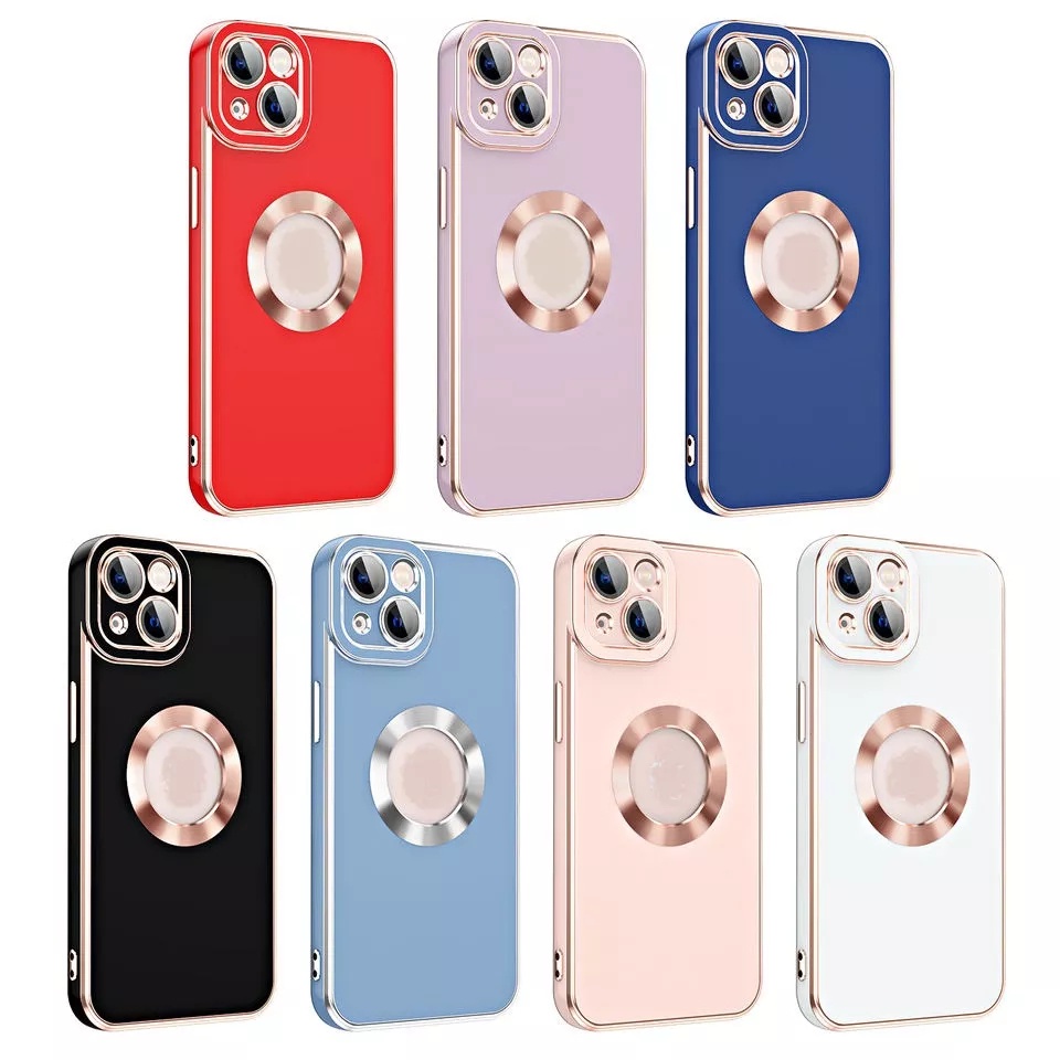 Luxury Plating Soft TPU Phone Case For Iphone 14 13 Pro Max 14 13 Pro 14 + Plus 14 13 with Camera Protection