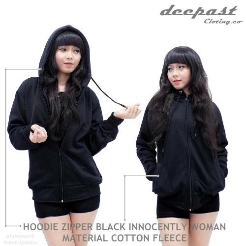 Jaket Sweater Wanita Polos Jaket Hoodie Premium