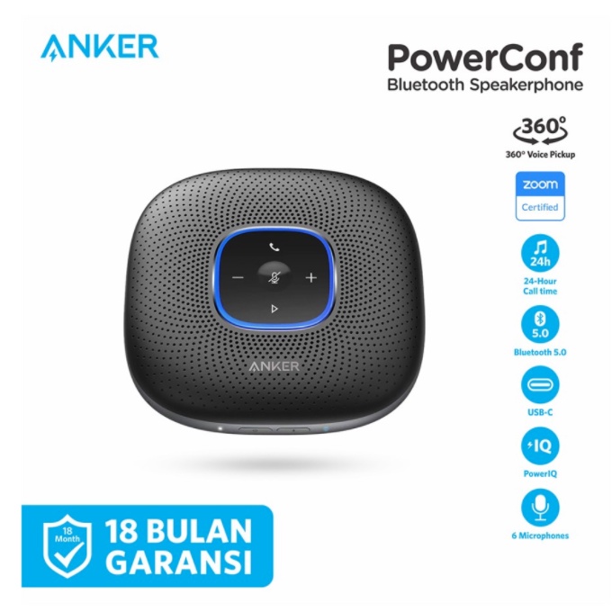 Anker PowerConf+ Bluetooth Speakerphone - A3306