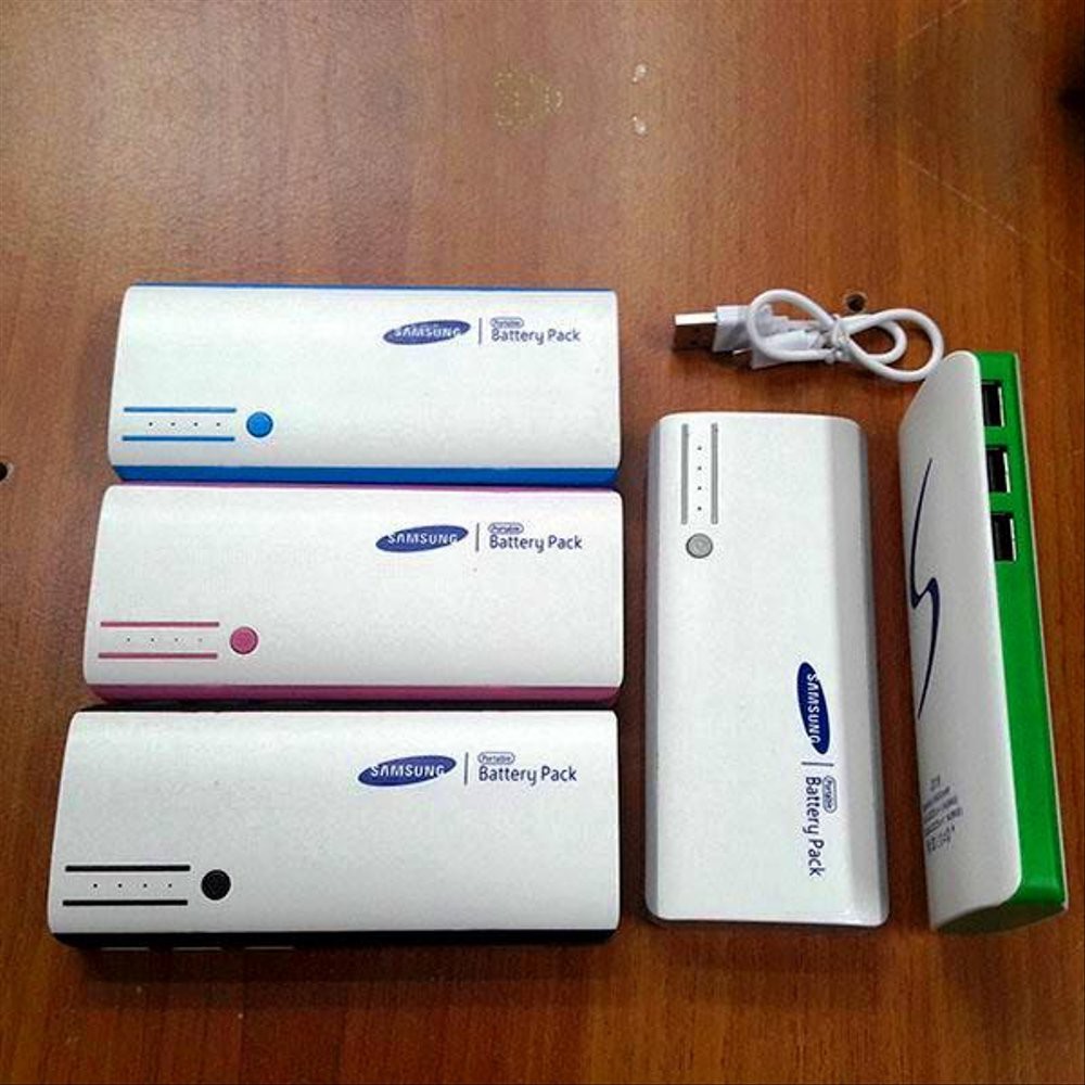 power bank samsung 99000mah real aktif 5 cell baterai