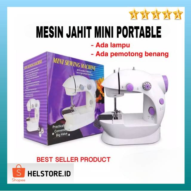 MESIN JAHIT MINI PORTABLE / Mesin Jahit Baju Mini SM 202A