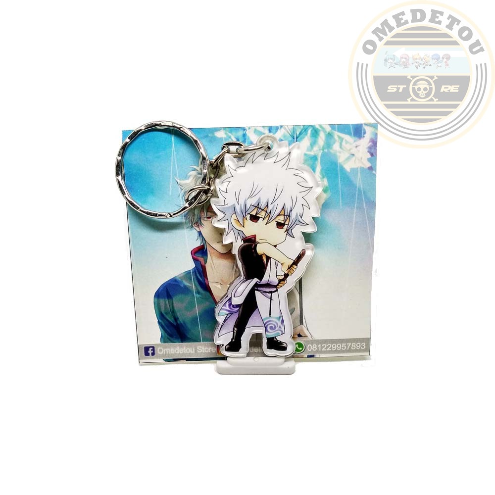 Gantungan Kunci Anime Gintama Sakata Gintoki Shopee Indonesia