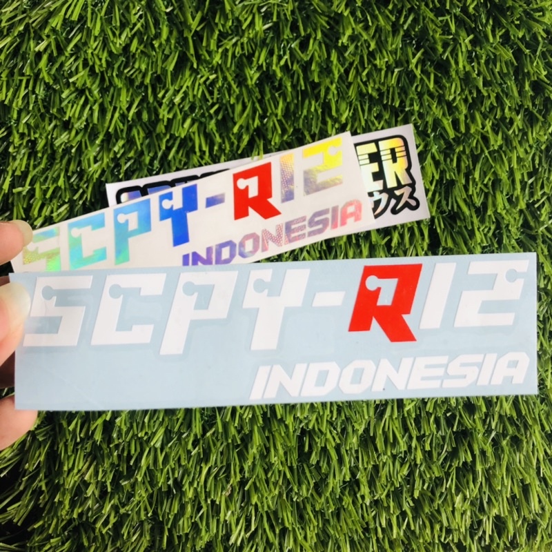 Cutting Sticker SCPY-R12 INDONESIA stiker scoopy R12 viral