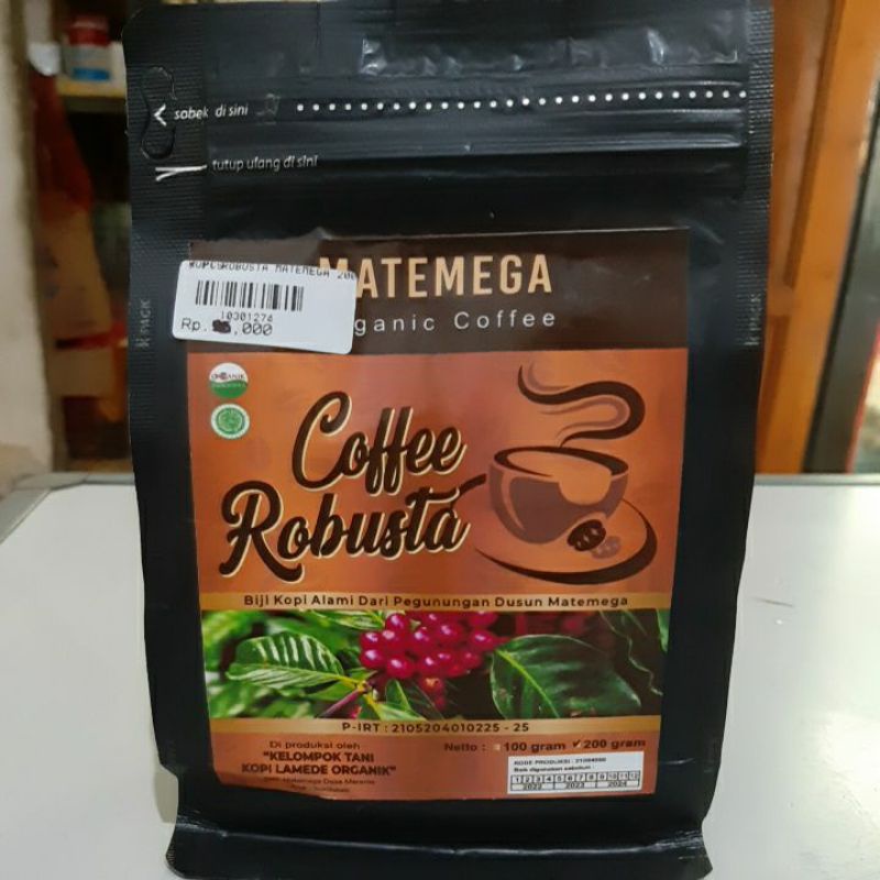 

Kopi Robusta Matemega200gr