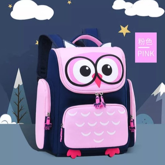 HANABI - tas  sekolah OWL tas ransel anak cewek cowok tas ransel sekolah tas ransel jalan jalan