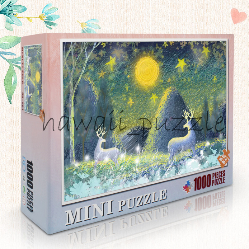 Mini Puzzle 1000 pcs Mainan Jigsaw Puzzle-DEER