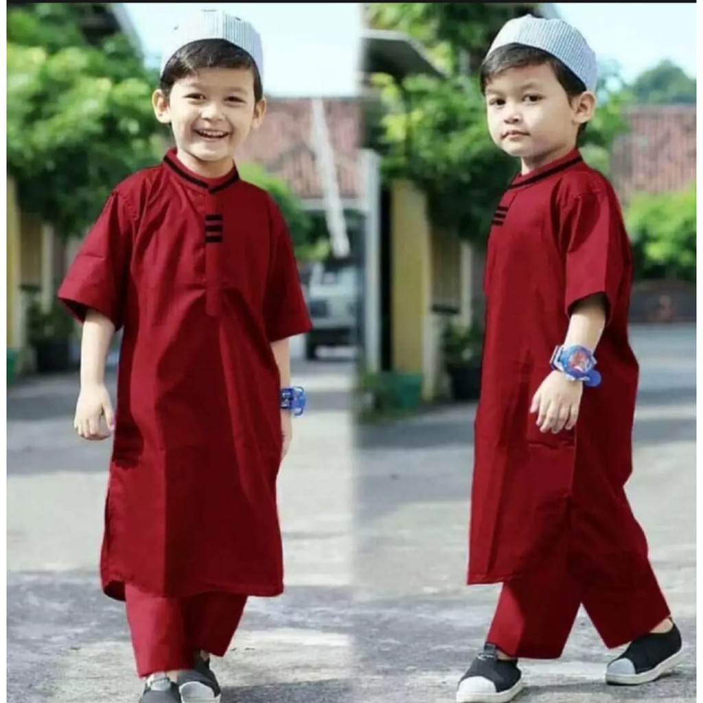 Setelan Baju Koko Anak Laki Laki Model Pakistan Bahan Katun Toyobo Premium (COD)/SETELAN KOKO ANAK LAKI LAKI MODEL PAKISTAN / GAMIS ANAK LAKI-LAKI /JUBAH / BAJU MUSLIM ANAK / KOKO ANAK