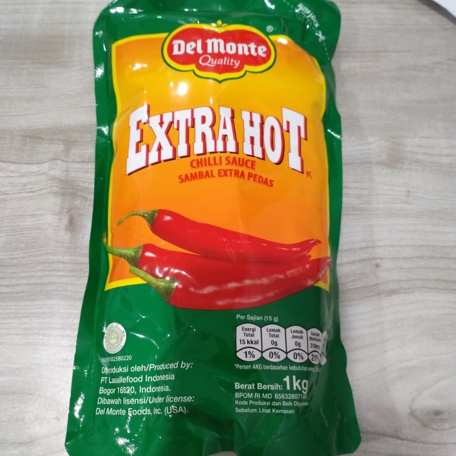 

saos sambal ekstra del monte 1 kg