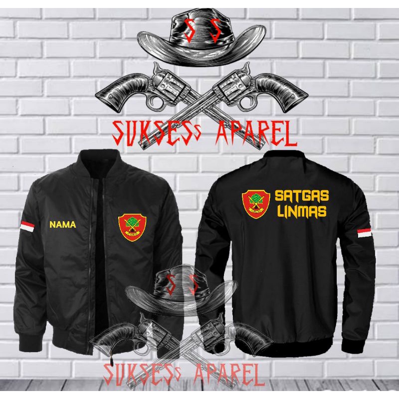 jaket linmas bomber/satgas linmas