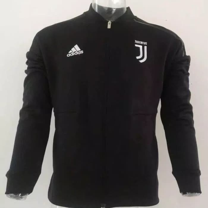PREMIUM JAKET BOLA JUVENTUS BLACK HITAM 2018/2019 GRADE ORI TERBARU