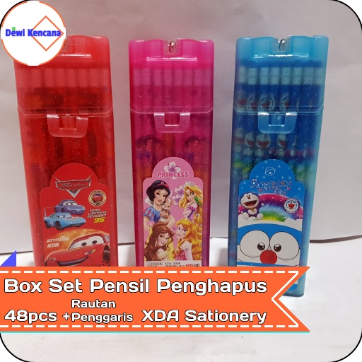 

Pensil Penghapus 1 Pak isi 48pcs BONUS Rautan & Penggaris XDA Stationery