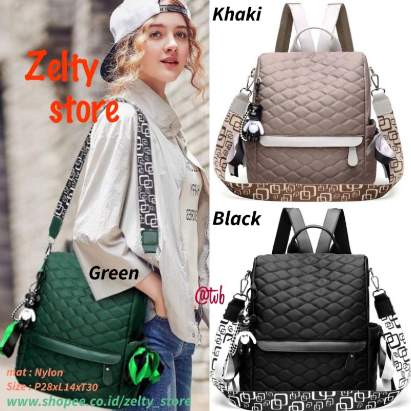Tas Ransel modis Wanita Cantik Kerja Sekolah Import Branded Batam TF34460 G1605