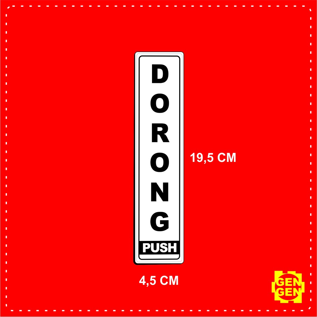 

DORONG / PUSH - KARET 2MM