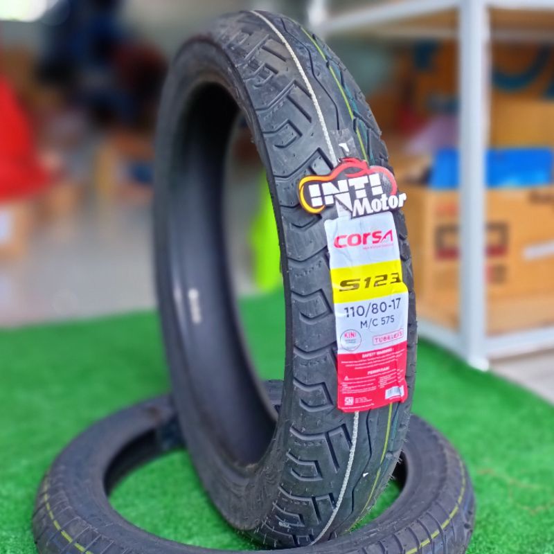 Ban Tubles 110 80 ring 17 CORSA S123 Ban 1108017 TUBELESS BAN LUAR 11080 RING17 TUBELES S 123 tires 