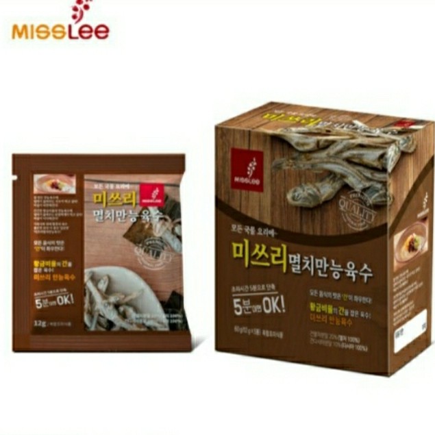 

PRODUK TERBAIK - MISSLEE ANCHOVY BROTH PACK(12GÃ5G)ANCHOVY SOUP PACK