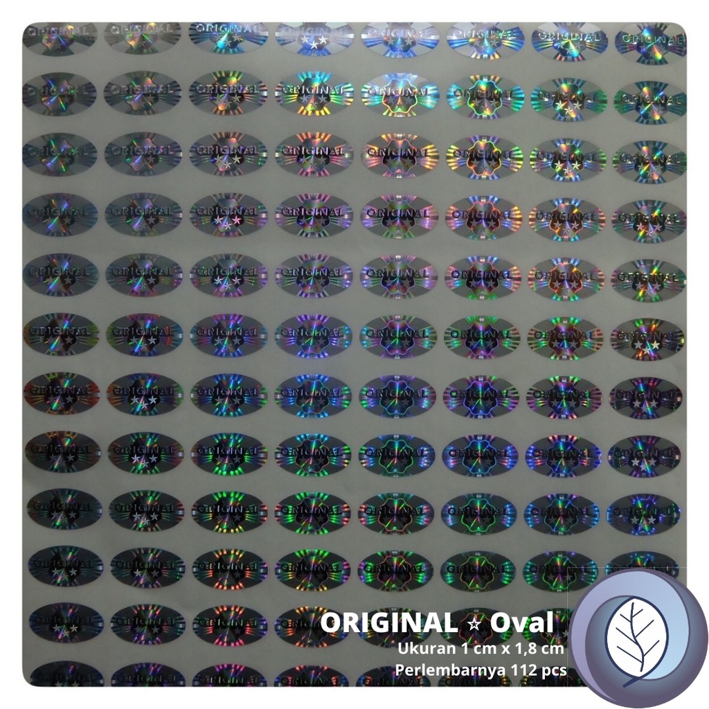 

Stiker Hologram ORIGINAL STAR Oval Silver
