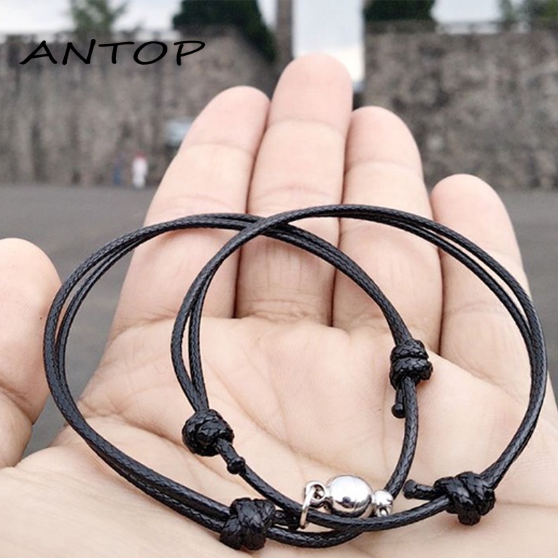 2 Pcs/set Polos Magnetik Pasangan Gelang Retro Magnet Gelang Persahabatan ANTOP