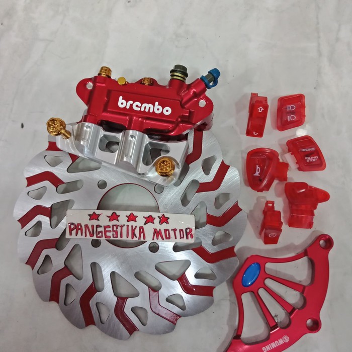 Promo PAKET VARIASI KALIPER BREMBO VARIO 125FI-VARIO150FI-BEAT FI-SCOOPY FI Berkualitas