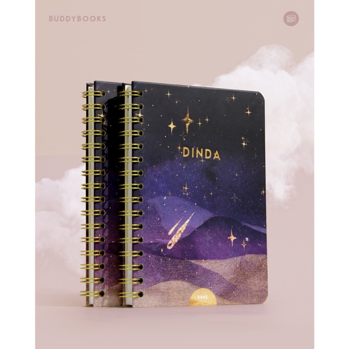 

Buku Buddybooks Undated Planner Series 3 Custom Nama Jurnal MIDNIGHT