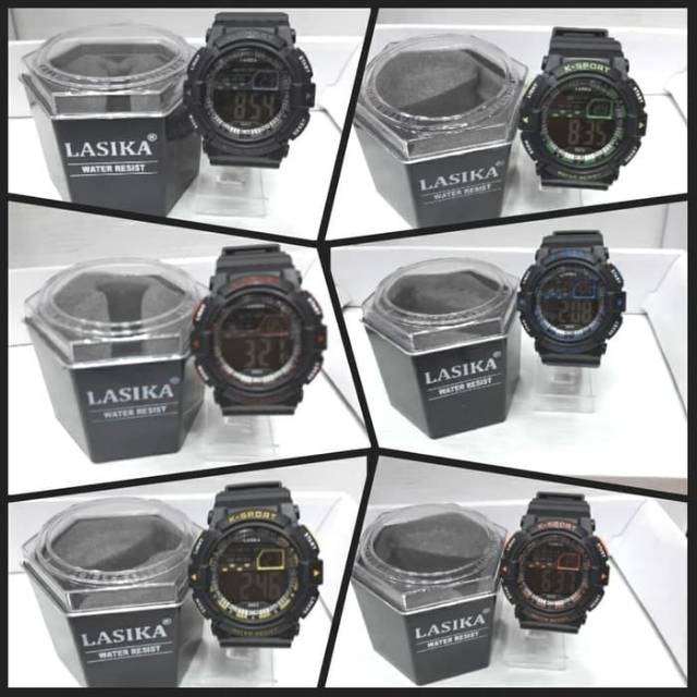 (lasika 603) jam tangan pria sporty lasika 603 WATER RESISTANT