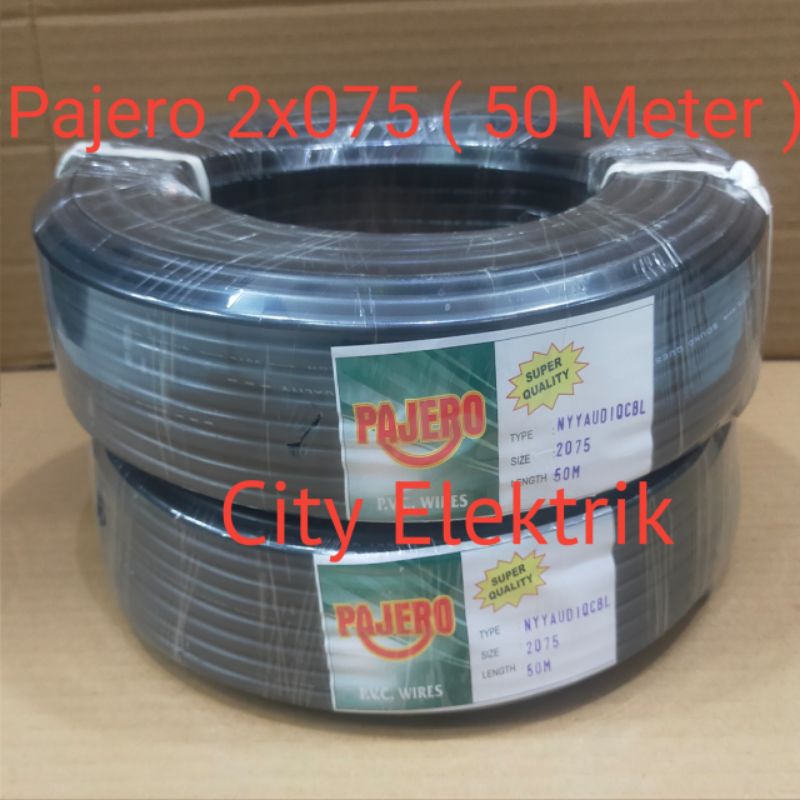 Kabel Listrik Serabut Pajero 2x075 ( 50 Meter )