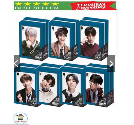 BTS Official JIGSAW PUZZLE Framed box with official photo card BTS