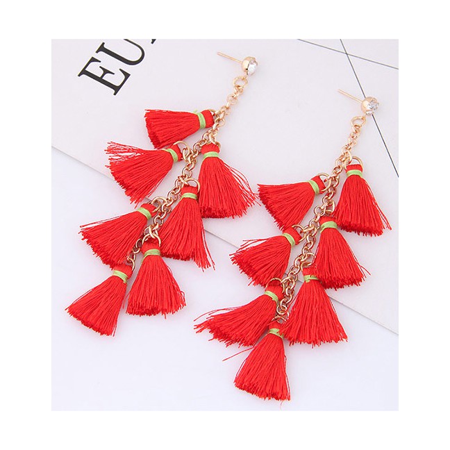 LRC Anting Tusuk Elegant Tassel Decorated A5032X