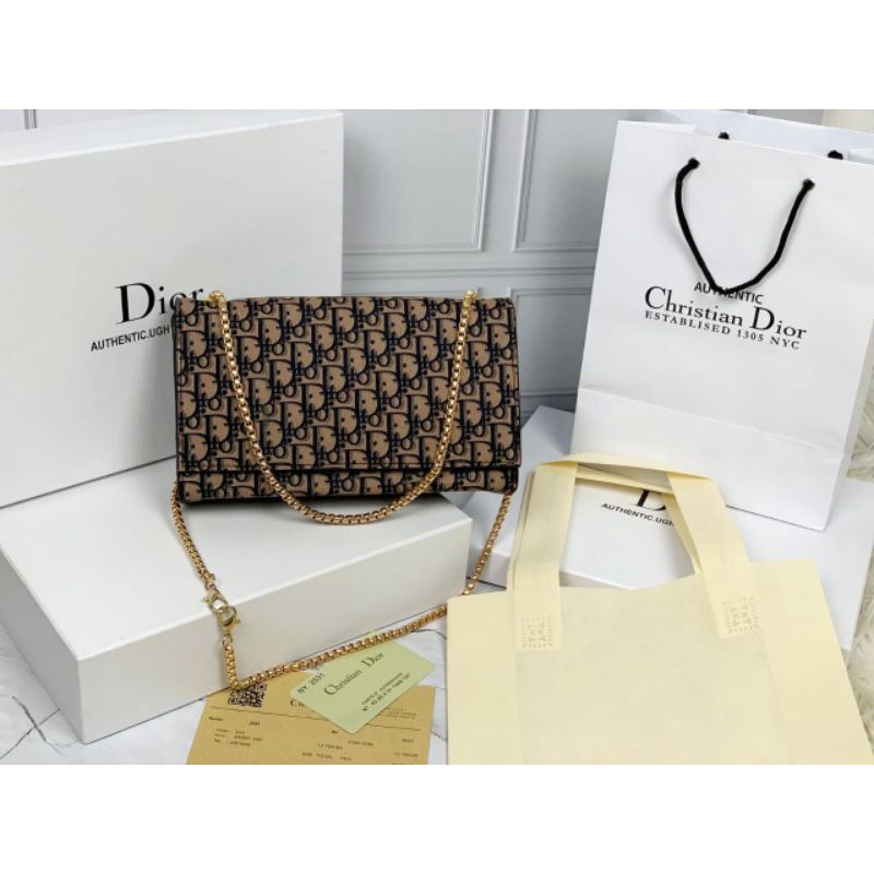 Tas selempang import semprem christian di or free box paperbag