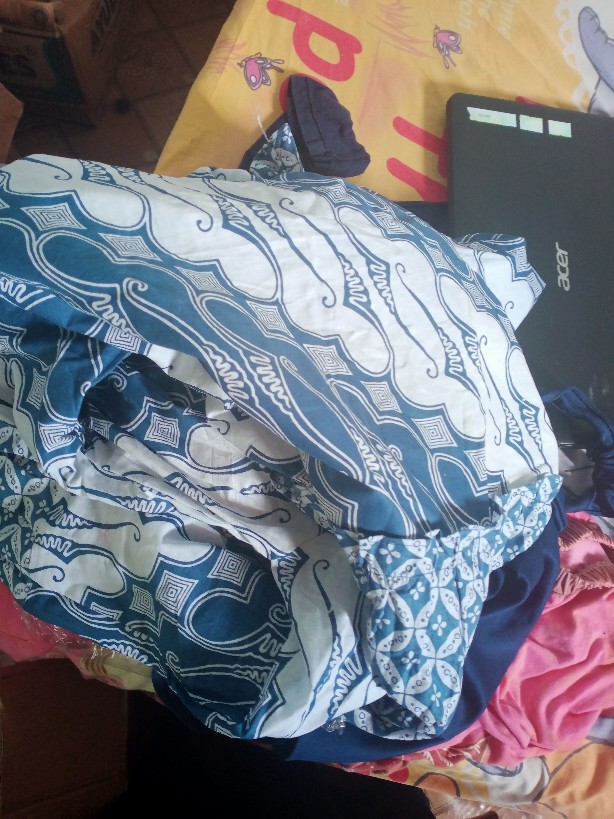 (cod/ Bayar Di Tempat) Gamis Batik Zara Murah By House Of Putri