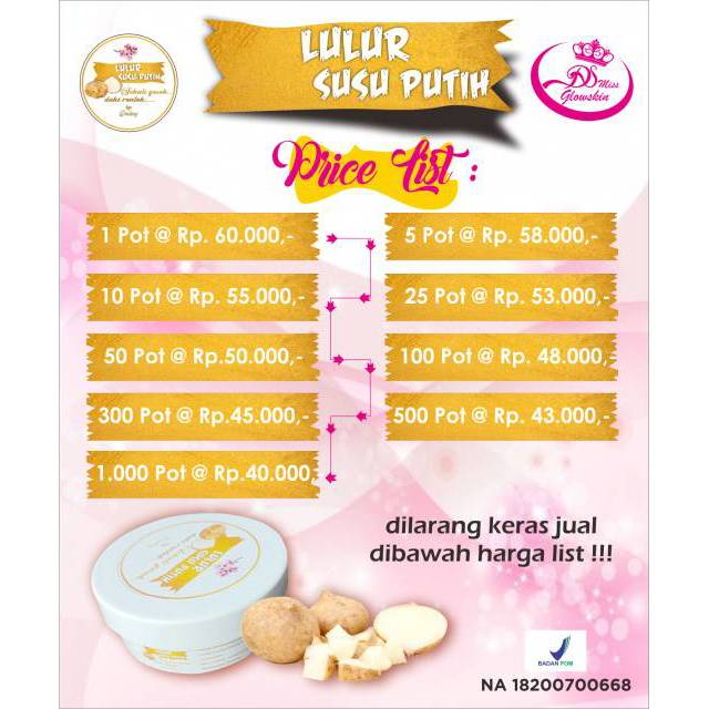 Lulur susu Putih DS