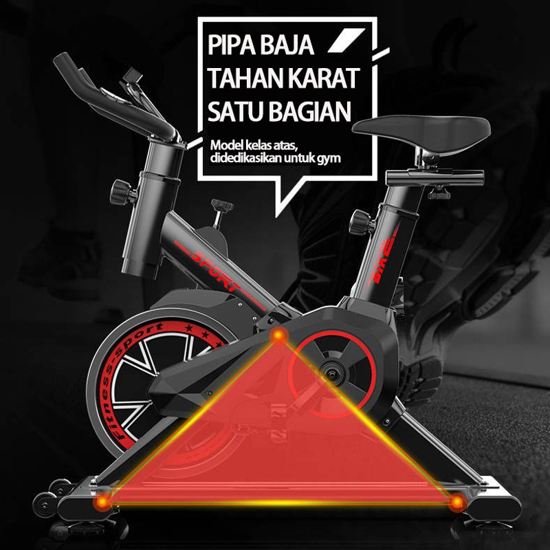 Sepeda Statis Spinning Bike Sepeda Olahraga Sepeda Rumah Berputar / Peralatan Olahraga Sangat Tenang