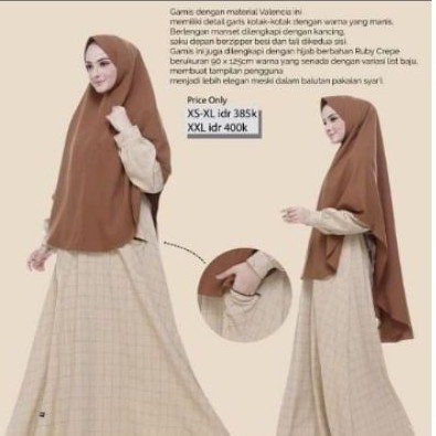 HAITWO// Gamis Haihai GM 049 / coklat susu / XS, L Asyfaolshop Tersedia: sarimbit keluarga couple ba