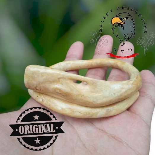 Gelang akar Bahar putih asli