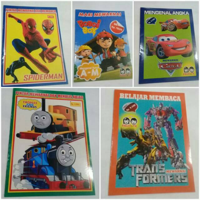 Buku Mewarnai Murah Buku Mewarnai Kartun Buku Mewarnai Shopee Indonesia