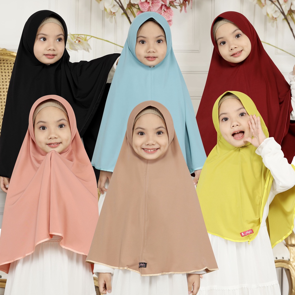 Hijab Instan Anak Model Syakira List Kerudung Anak Jersey Airis Pasar Hija'b