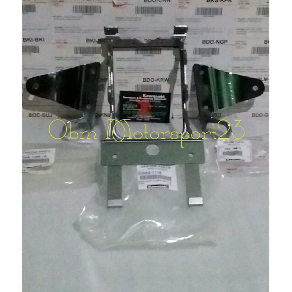 BARU bracket lampu bulat set ori kawasaki ninja R