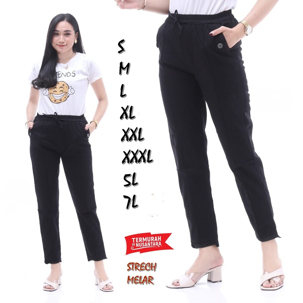 CELANA BAGGY PANTS TWILL COMBET STREAT