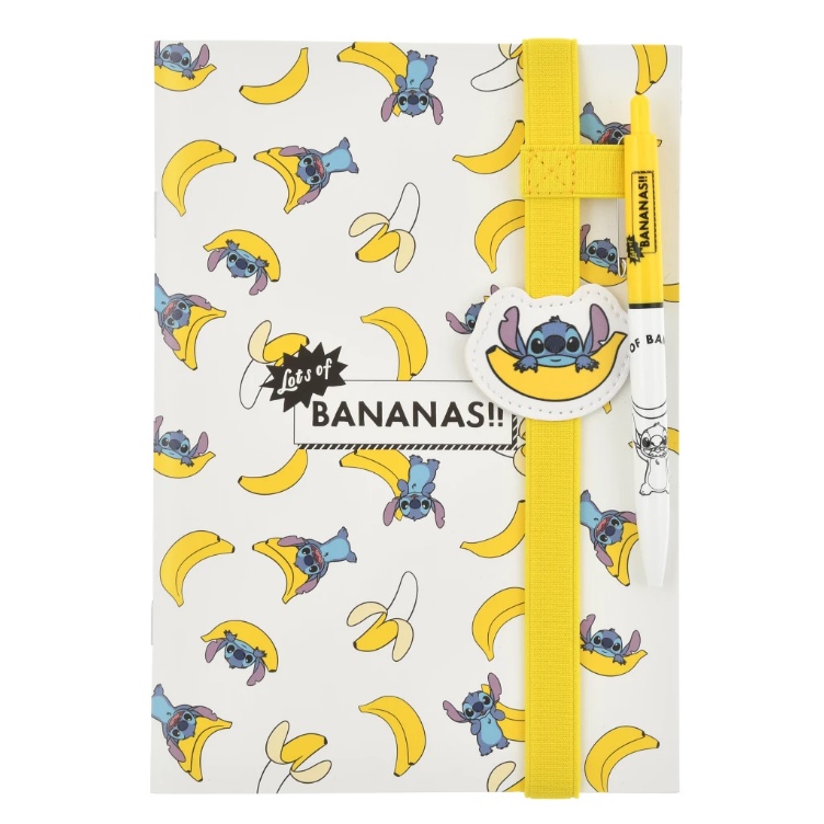 

Stitch Ballpoint Pen Notebook Set LOTS OF BANANAS