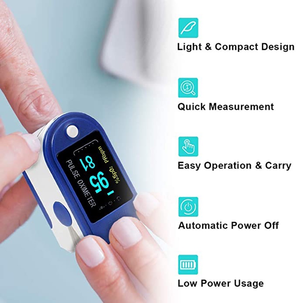 Fingertip Pulse Oxymeter Display TFT Blood Oxygen Oximeter Measurement