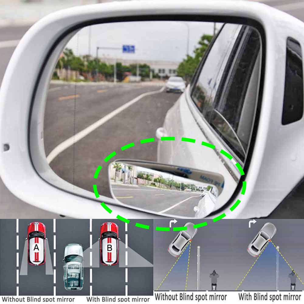 Spion Tempel Tambahan O D Type Motor Mobil Bundar Cembung Mobil Konveks Borderless Car Mirrors No Border 360 Degree Frameless Convex Blind Spot Mirror