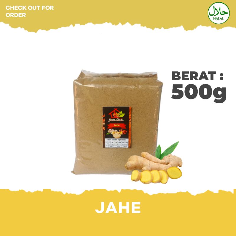 

Jahe Bubuk 500g - Bumbu Dapur - Bubuk Minuman - Herbal | Jamu Londo