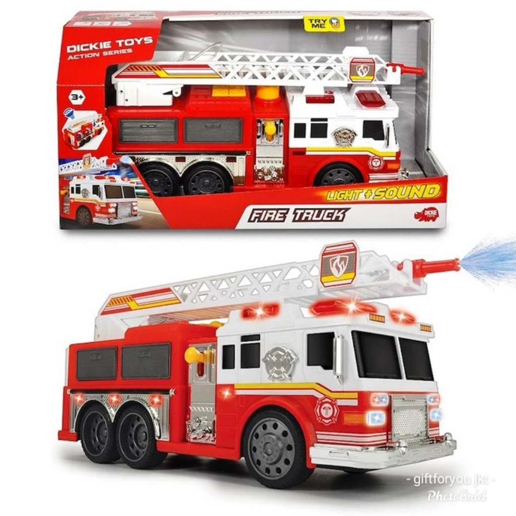 Jual Dickie Toys Fire Truck Light Sound Mainan Anak Mobil Mobilan