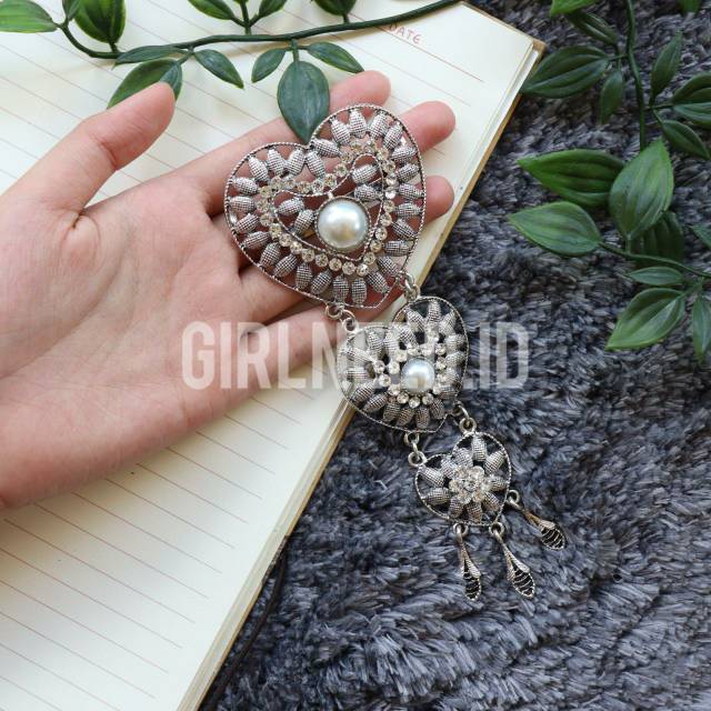 GIRLNEED.ID | Bros kebaya | Bros dada Part 6 Bros kutubaru model LOVE3 | gold silver rose gold