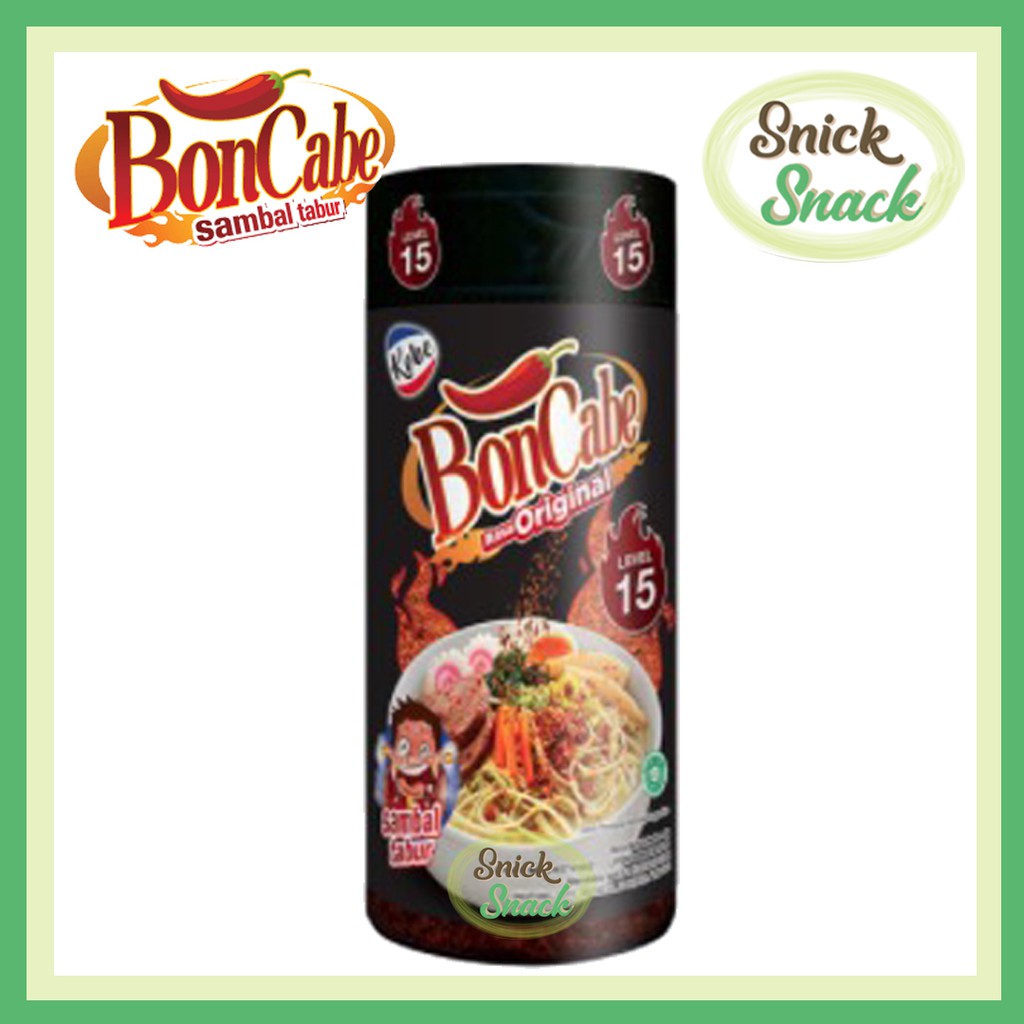 

Kobe BonCabe Sambal Tabur Original Lv 15 Botol 40 gr Hitam