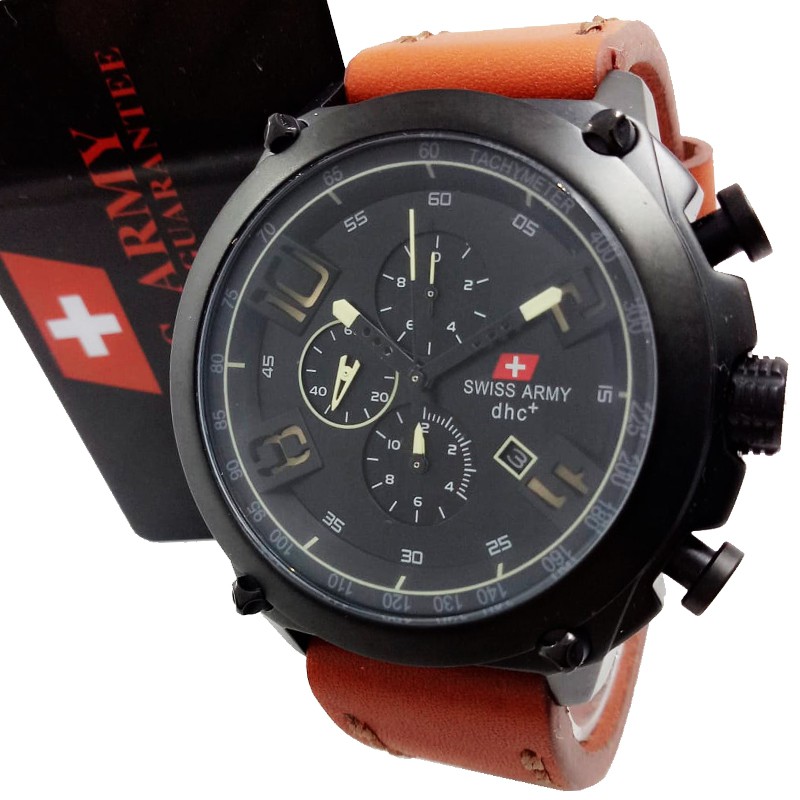 Jam Tangan Original Swiss Army SA2185 - Coklat Hitam