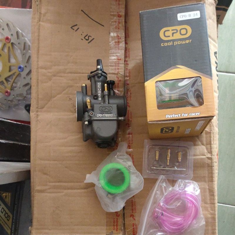 Karburator Karbu Pwk CPO NGO SUDCO 24 26 28 30 32 34 Black Series Hitam Easy-Pe b24