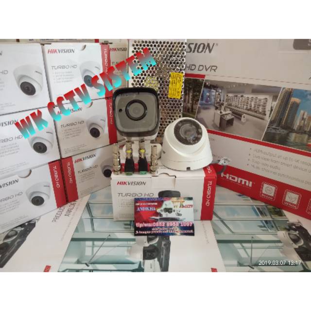 HIKVISION PAKET 3 KAMERA /  PAKET HIKVISION 5MP / PAKET CCTV 5MP 3CH MURAH