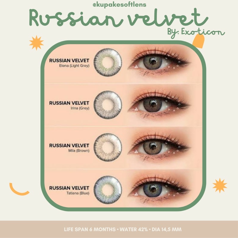 KUPAKESOFTLENS Russian Velvet Natural Softlens by Exoticon